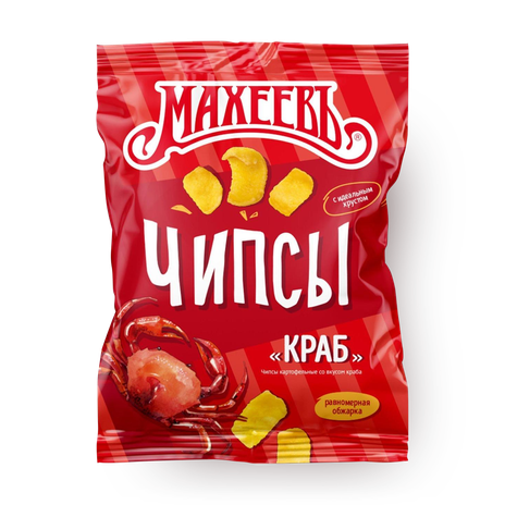 Чипсы картофельные «Махеевъ» со вкусом краба