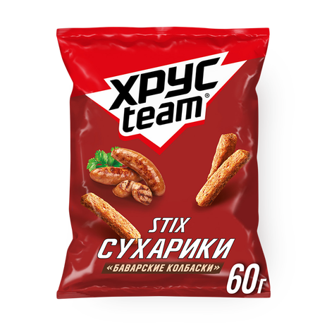 Сухарики Хрусteam К пенному Баварские колбаски