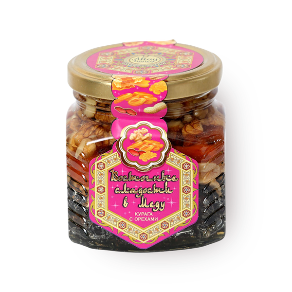 Мёд Восточные сладости «Дары природы» курага с орехами
