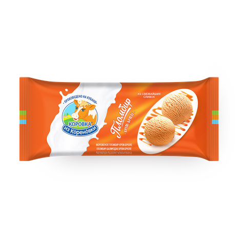 Мороженое пломбир «Коровка из Кореновки» крем брюле