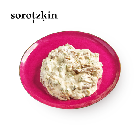 Layered eggplant with mayonnaise
