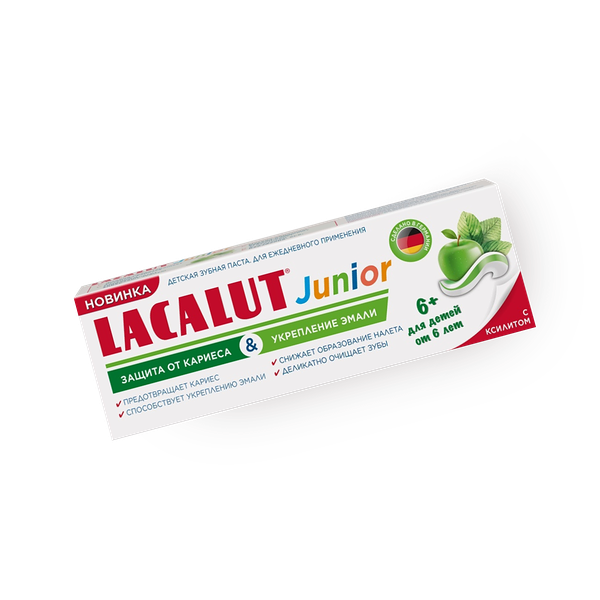 Зубная паста Lacalut Junior Защита от кариеса и укрепление эмали с 6 лет