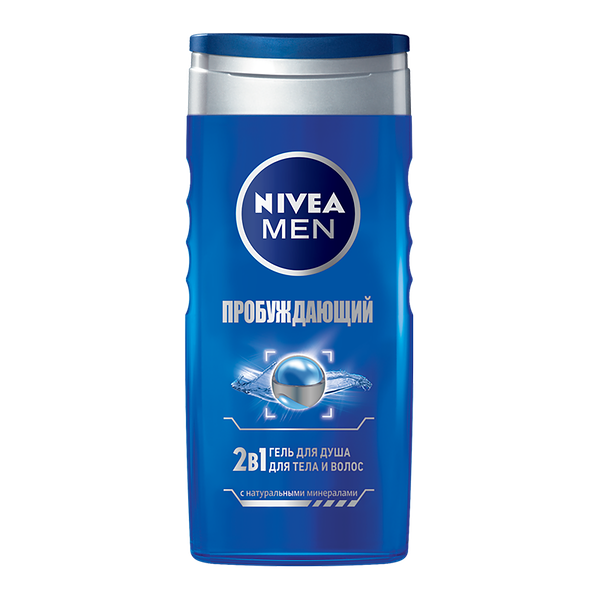 Гель для душа 2 в 1 Nivea Men Пробуждающий