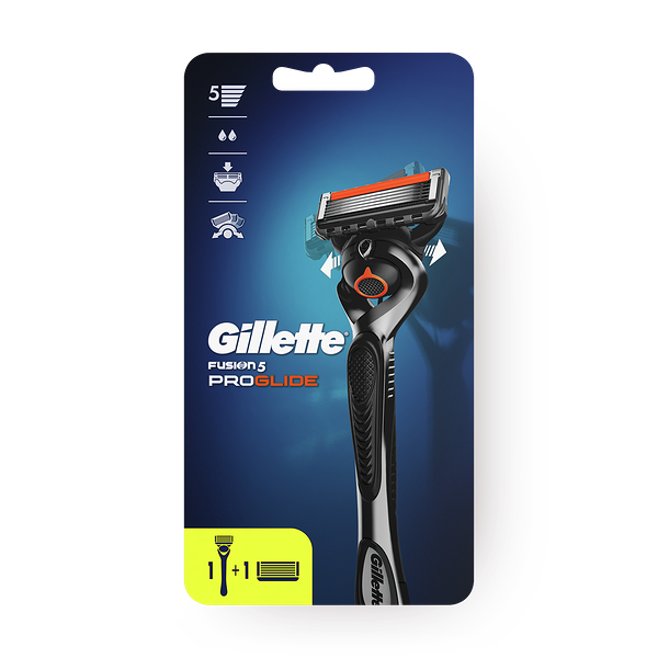 Бритва Gillette Fusion и 2 сменные касеты