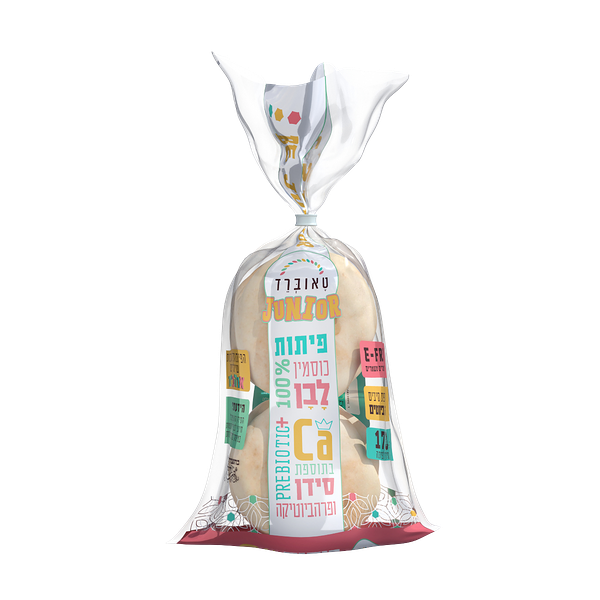 טאוברד פיתות ג'וניור 100% כוסמין לבן