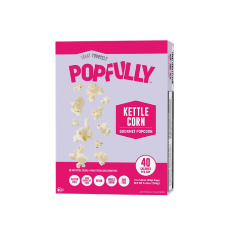 POPFULLY Microwave Popcorn - Kettle corn flavore