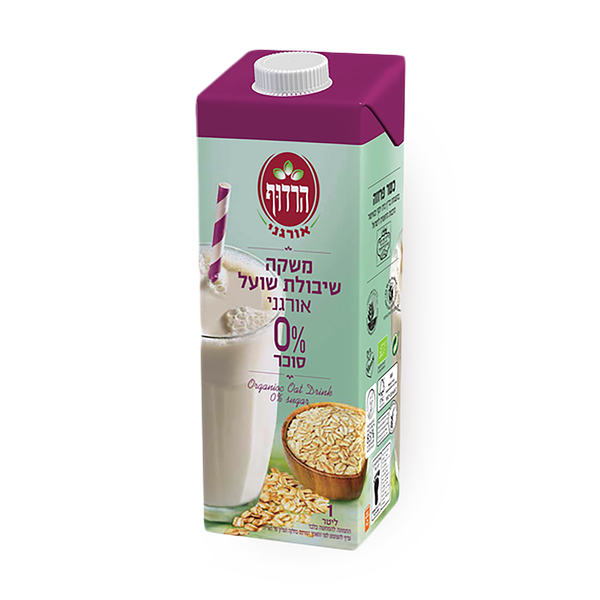 משקה שיבולת שועל אורגני 0% סוכר הרדוף