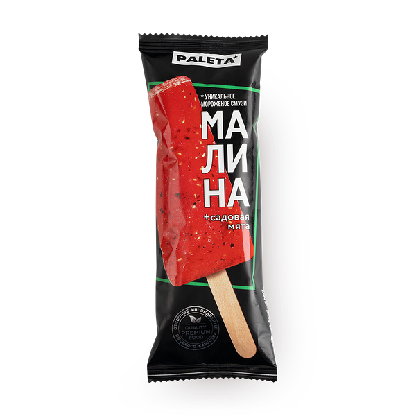 Мороженое-смузи Paleta малина и садовая мята