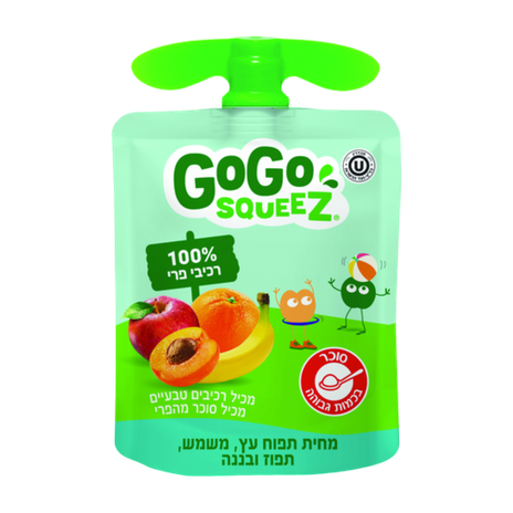 GoGo Squeez Apple Apricot Orange and Banana Puree