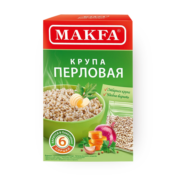 Крупа перловая Makfa в варочных пакетах