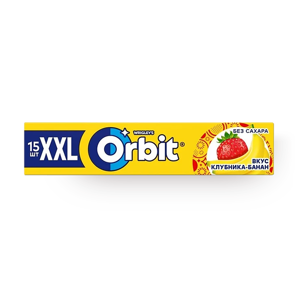 Жевательная резинка Orbit XXL клубника-банан