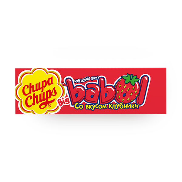 Жевательная резинка Chupa Chups Big Babol Клубника