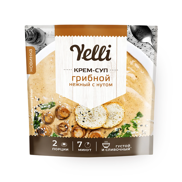 Крем-суп Yelli грибной с нутом