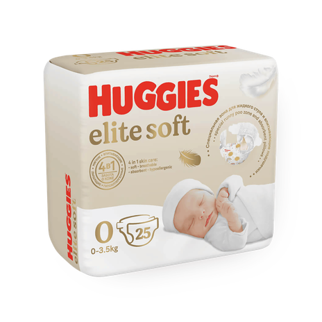 Подгузники Huggies Elite Soft 0+