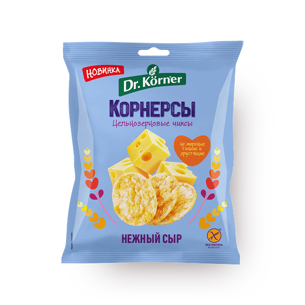 Чипсы цельнозерновые кукурузно-рисовые с сыром