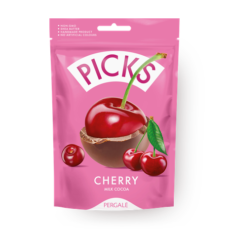 Вишня в молочной какао-глазури Picks