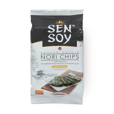 Чипсы Sen Soy Premium Нори Original из морской капусты 4,5 г