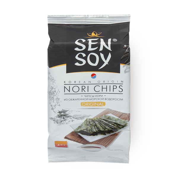 Чипсы Sen Soy Premium Нори Original из морской капусты 4,5 г
