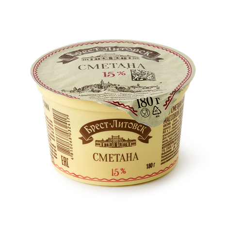 Сметана «Брест-Литовск» 15%