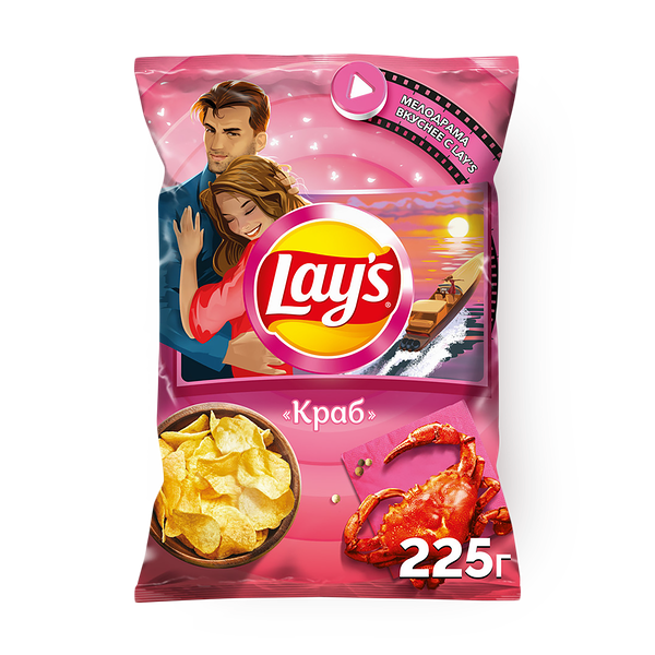 Чипсы картофельные Lay's со вкусом Краб