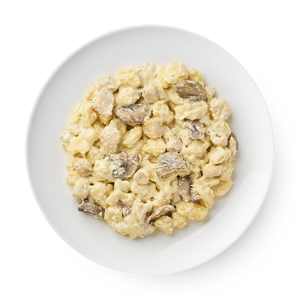 Ньокки картофельные в сливочном соусе с курицей и грибами Mfood.kz