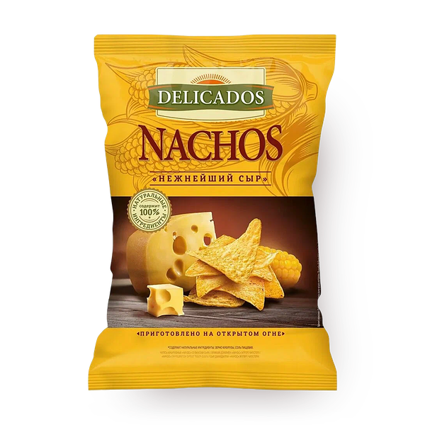 Чипсы кукурузные Delicados с нежнейшим сыром