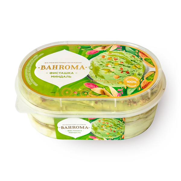 Мороженое пломбир Вahroma фисташковый с миндалём
