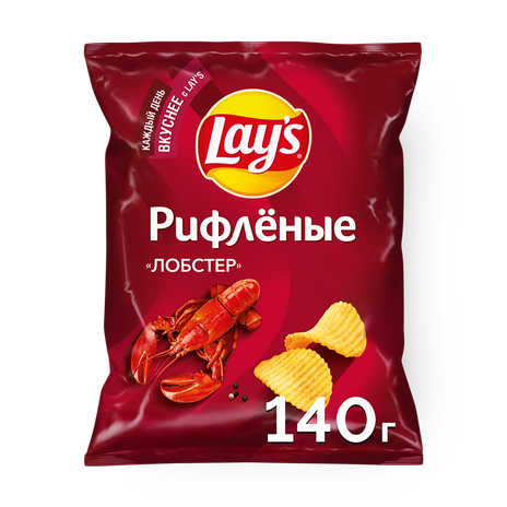 Чипсы Lay's Лобстер рифлёные