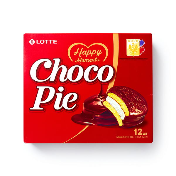 Печенье Lotte Choco Pie в шоколадной глазури