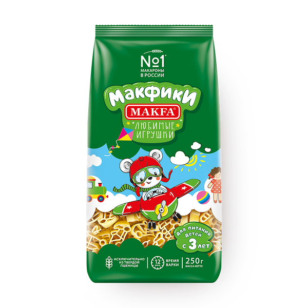 Макароны Макфики Любимые игрушки Makfa