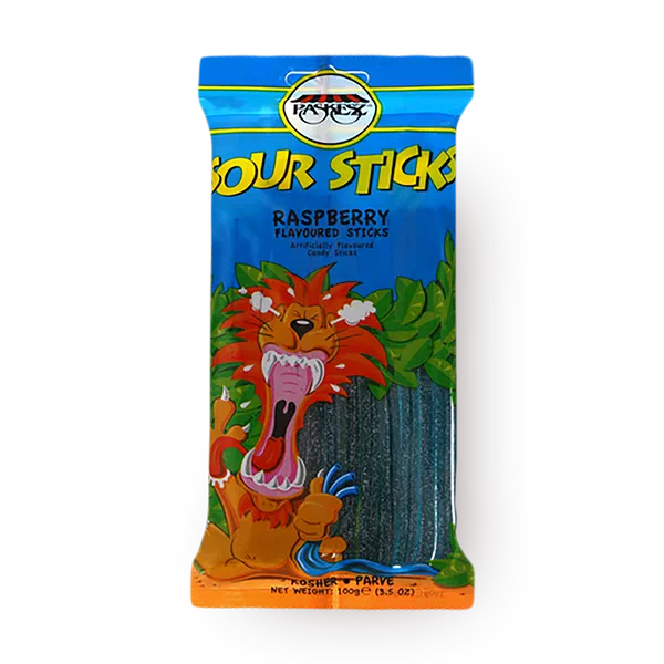 Sour Sticks raspberry flavored sour candies