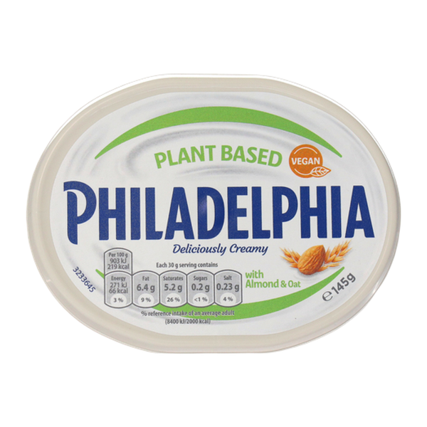Philadelphia plant based spread with added almond and oat protein