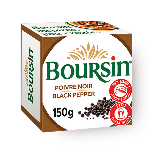 Boursin cheese with black pepper