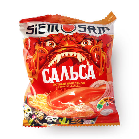 Лапша Siem Sam Острый цыплёнок с соусом сальса