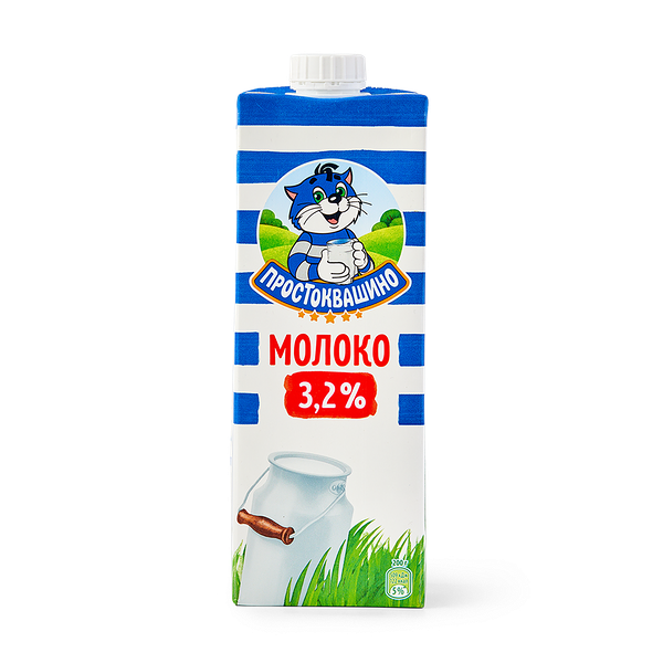 Молоко 3,2% «Простоквашино»