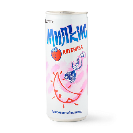 Напиток Milkis Lotte клубника газированный