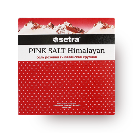 Соль розовая гималайская йодированная Setra крупная