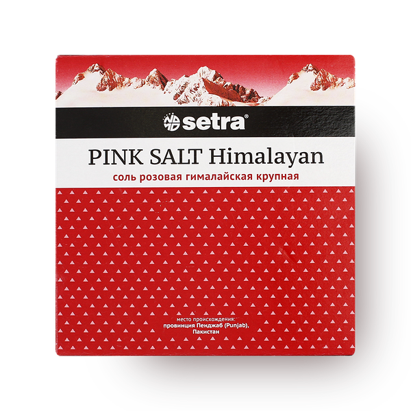 Соль розовая гималайская йодированная Setra крупная