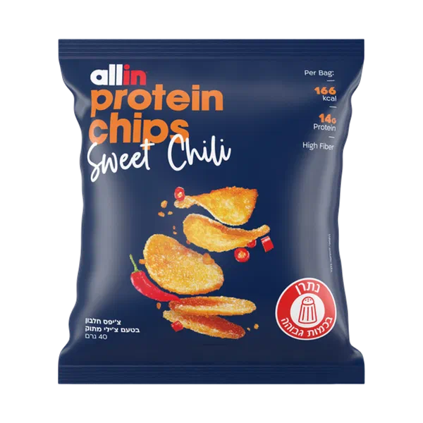 Allin protein chips sweet chili flavor