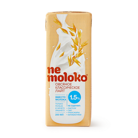 Напиток овсяный Nemoloko 1,5% классический лайт