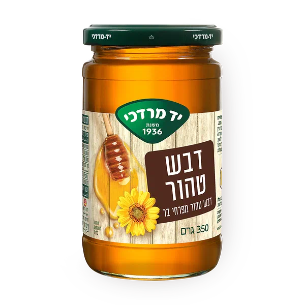 דבש טהור מפרחי בר  יד מרדכי בצנצנת