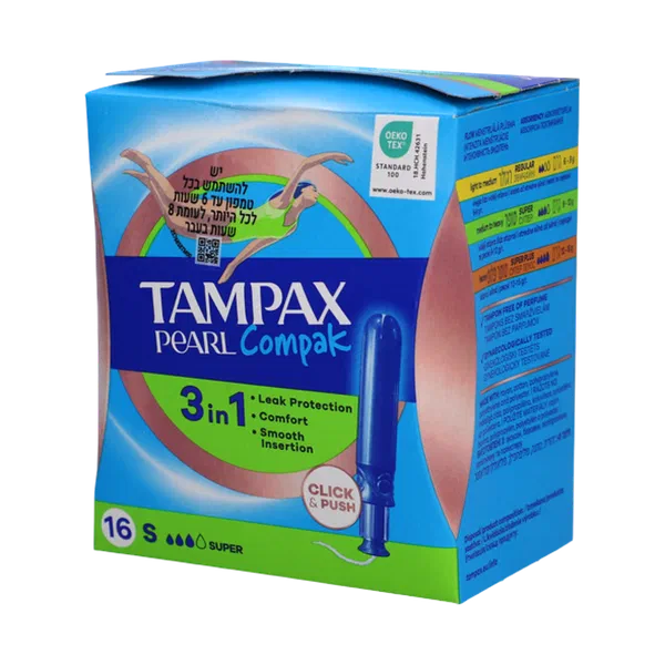 Tampax Compact Pearl Super tampons