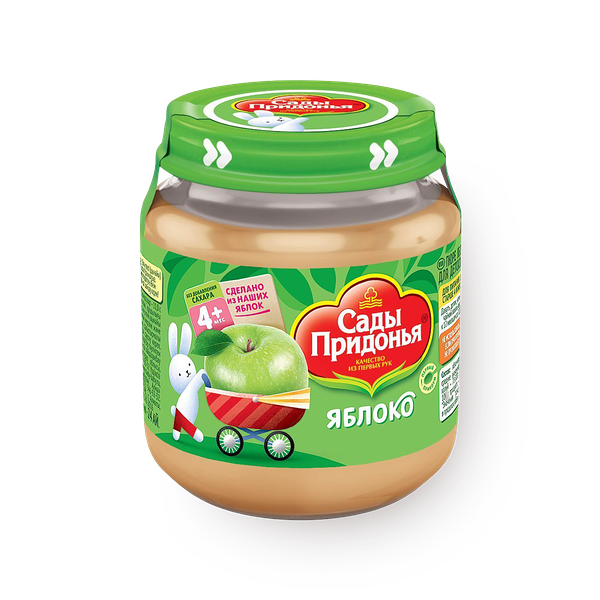Пюре «Сады Придонья» яблоко с 4 месяцев