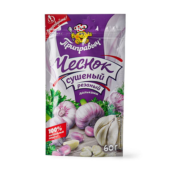 Чеснок сушёный резанный «Приправыч»