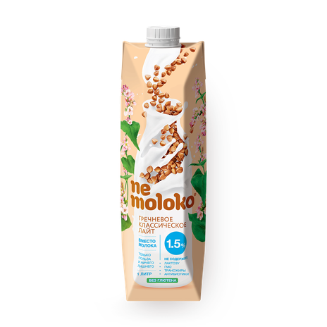 Напиток гречневый Nemoloko 1,5% классический лайт