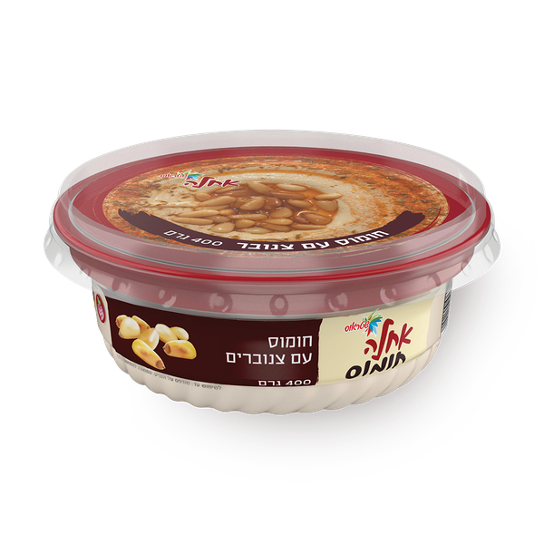 Ahla Hummus with pine nut