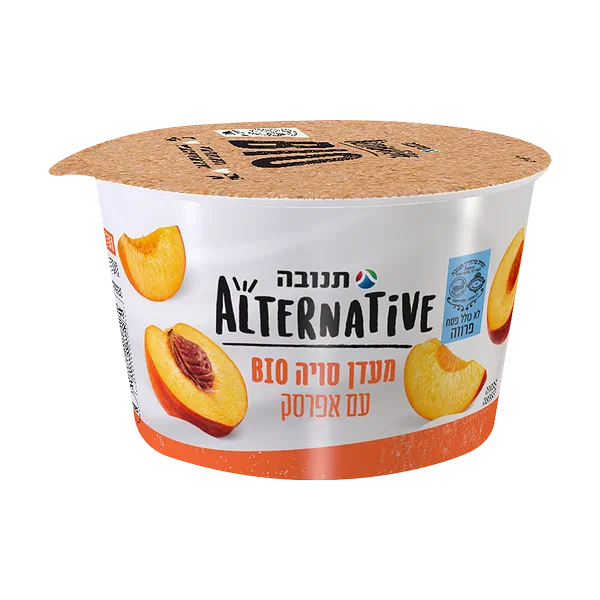 Alternative soy BIO peach pudding