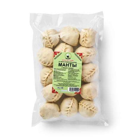 Манты с тыквой «Вкусно как у мамы» замороженные