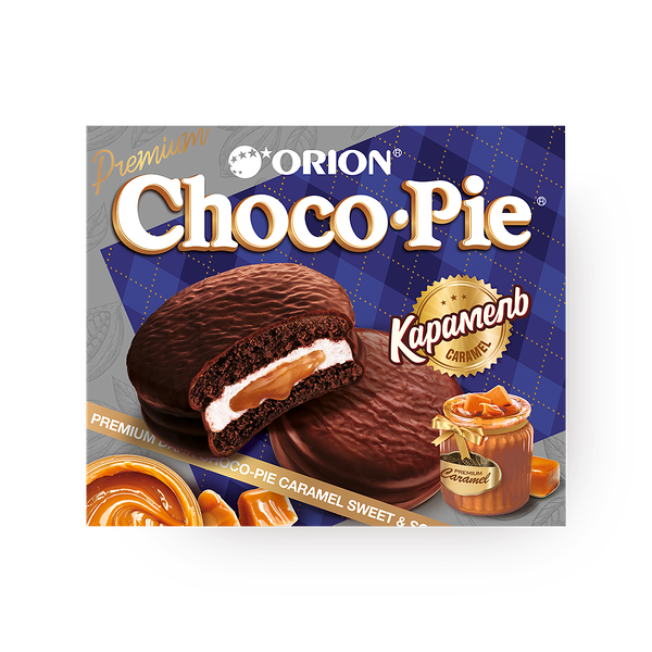 Пирожное Orion Choco Pie Dark карамель