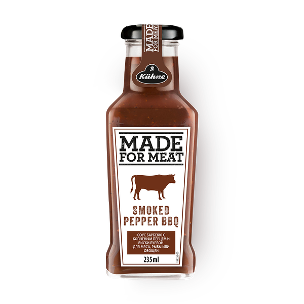 Соус Барбекю Kuhne Made for meat BBQ с копчёным перцем и виски бурбон